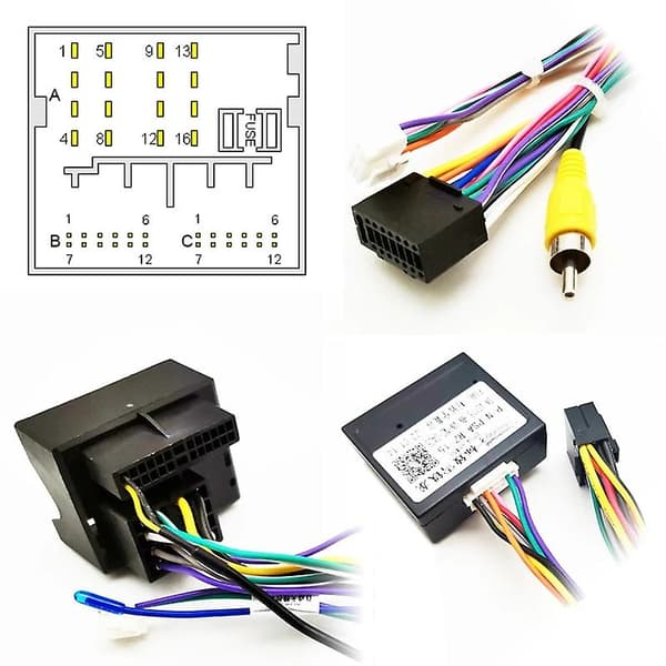 Kablage CANBUS Dekoderboks Bilkabeladapter for Peugeot 208 2008 3008 308 307 Citroen C4 C3 [db] kabel+ANT cable+ANT
