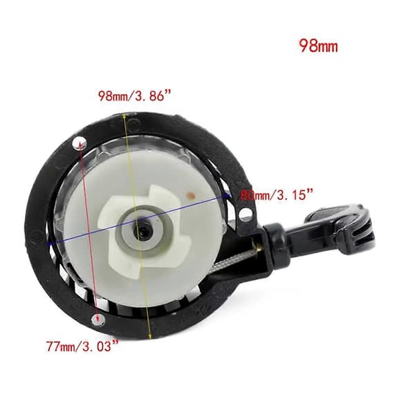 Håndstart 98mm til Mini Dirt Pocket Pit Bike Moto ATV Quad