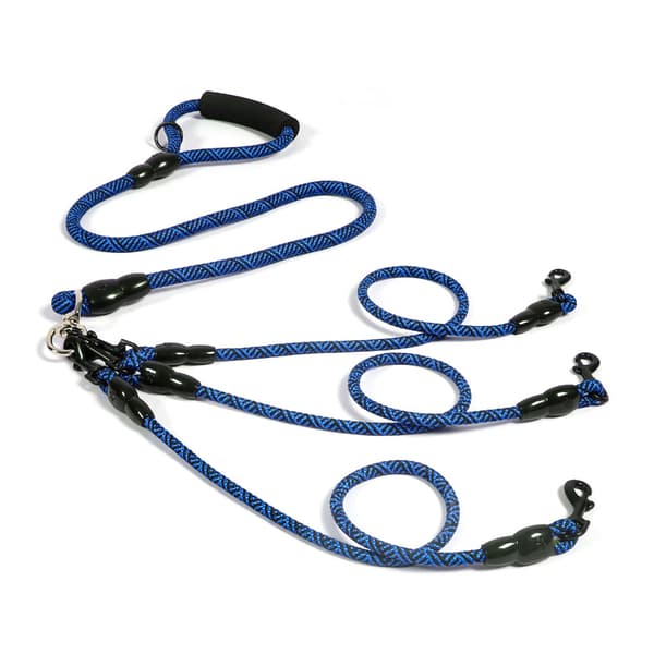 Dog Leash for 3 Dogs - Blue