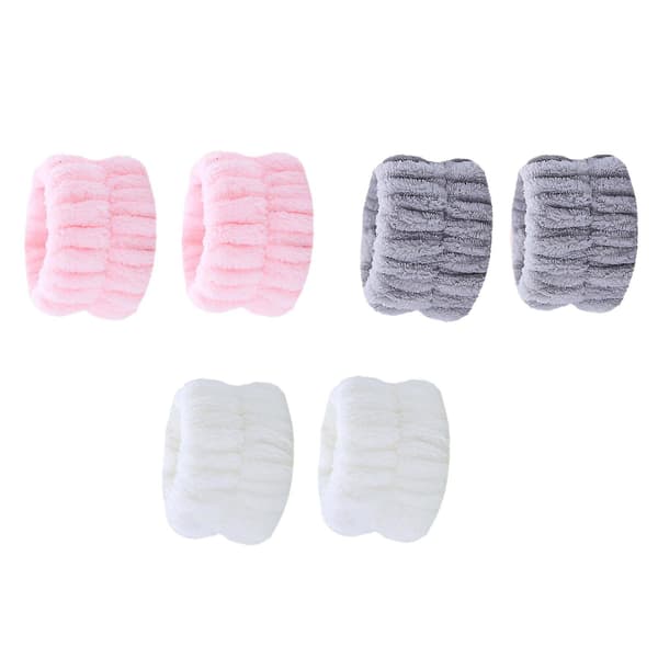 Makeup Ansigtsrensende Håndledsbånd Ansigtsrensende Håndledsrem Makeup Absorberende Håndledsbånd Ansigtsrensende Håndledsbånd Piger Damer Hvid White