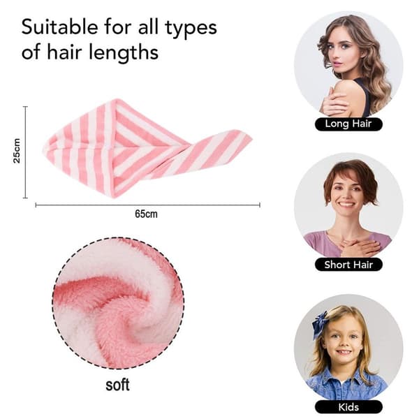 Hårhåndkle Superabsorberende Vri Turban