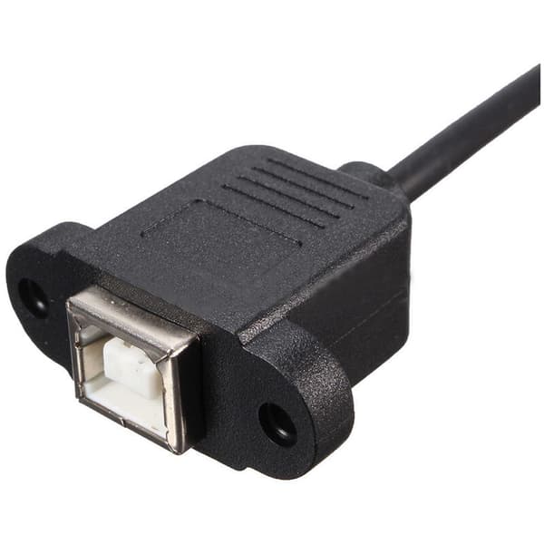USB 2.0 B Male to USB B Socket Panel Printer Extension Cable 50cm