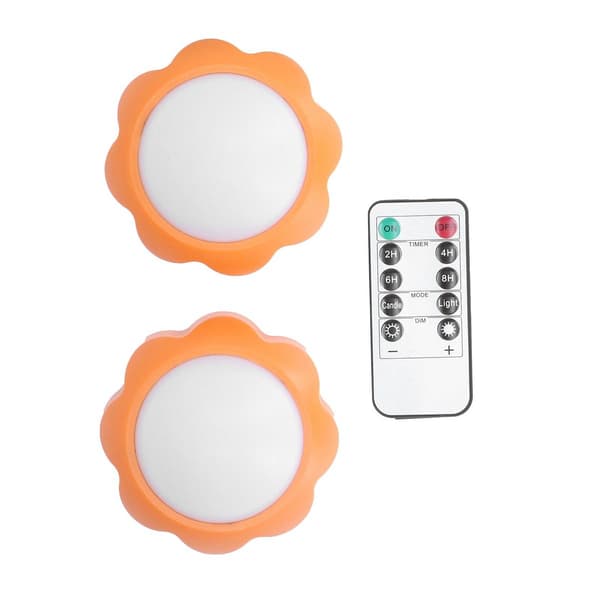 2 stk LED natlampe, multifunktionel, justerbar lysstyrke KLB