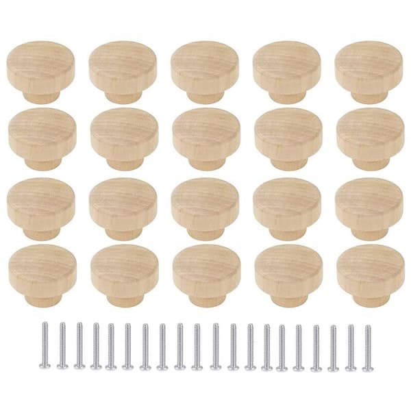 20 stk runde treknapper for skuffer, 35 mm diameter, treknapper for møbler og kommoder