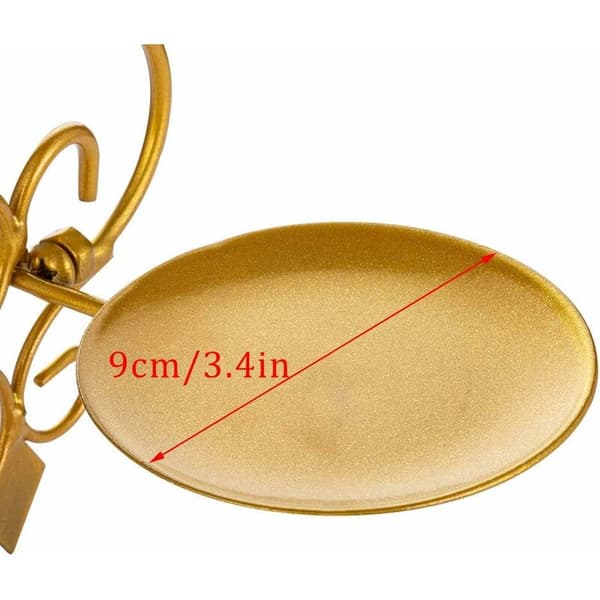 Set med 2 ljusstakar Tealight Ljusstake Väggmonterad Metall Vägg Ljusstake, Ljusstake för Vägg Sovrum Badrum Vardagsrumsdekoration