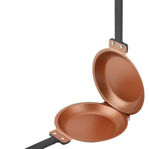 Dobbeltsidet Non-Stick Sammenklappelig Stegepande til Spejlæg