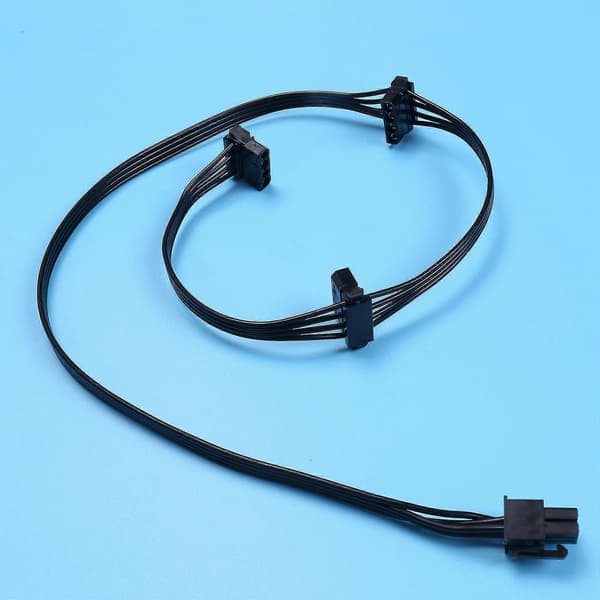 1 stk PCIe 6-benet 1 til 3 Molex IDE strømkabel modulær PSU 4-benet periferi til AXi-serien AX1500i A