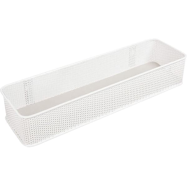 Entryway Organizer, Perfect for Storing Keys, Small Accessories, Mail, Wallets, and More, White Finish