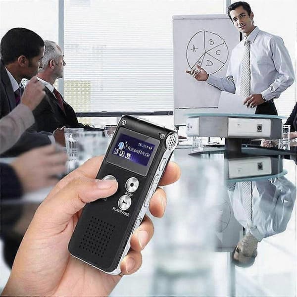 Paranormal Utrustning Digital EVP Röstaktiverad Inspelare USB 8GB (Svart)