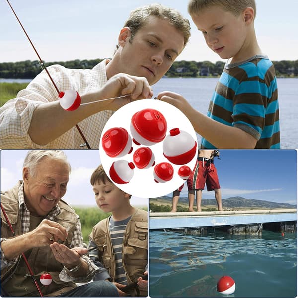 Fishing Clip Float, Rigid ABS Push Button Fishing Round Buoy Float