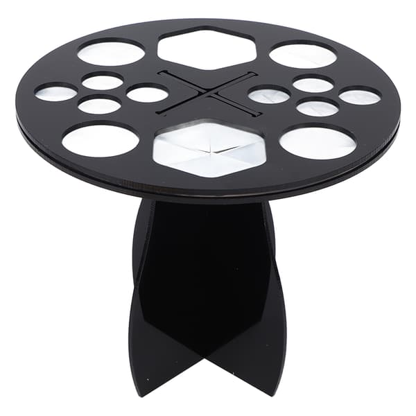 Makeup Brush Drying Rack 14 Holes Multifunctional Makeup Brush Holder for Makeup Black