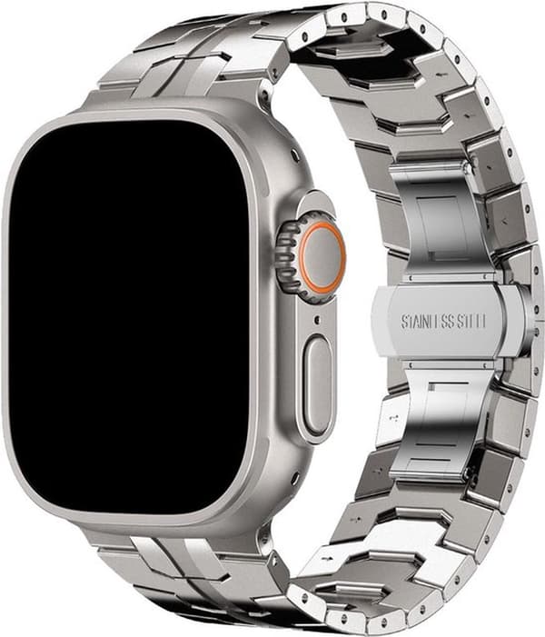 MNCdigi - Rustfrit Stål Ultra Rem - Titanium - Til iWatch 42mm - 44mm - 45mm - 49mm ...