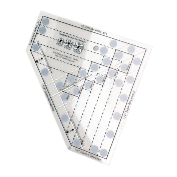 Mini Quilt Ruler Transparent Acrylic Precise Scale DIY Trim Tool Quilt Ruler for 6 8 10 Inch Finished Blocks