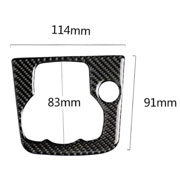 Bilfiber Centerkonsol Multimedia Panel Trim Passer til 3 Axela Knap, Venstre Dekorativ Drive