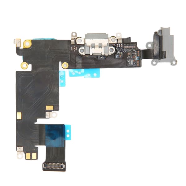 Phone Charging Port Flex Cable with Headphone Port Microphone Function for iPhone 6 Plus Gray