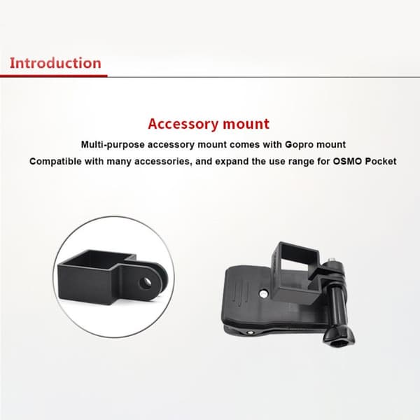 Rotatable Backpack Mount Compatible with DJI OSMO Pocket 2 Portable Action Camera Stabilizer