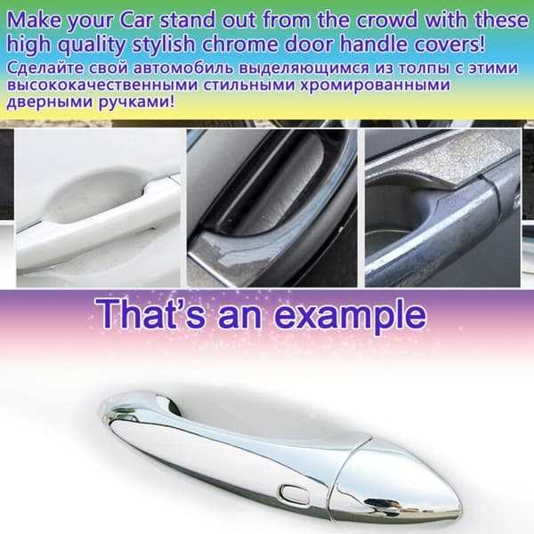 Chrome Handle Covers for 2 2008-2019 3 2010-2019 6 2007-2019 -5 2012-2019 Chrome
