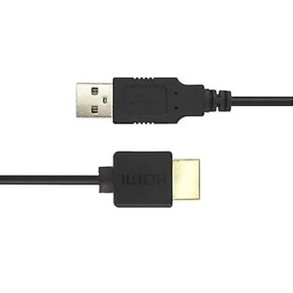 1 x HDMI til USB-kabel, USB til HDMI hann strømkabel, rent kobber 0.5M