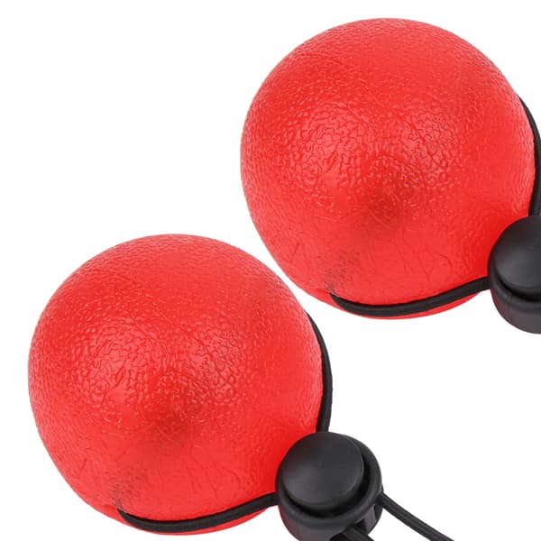 2pcs Silicone Hand Grip Balls for Pressure Reduction Wrist Training Massage Recovery Tool Red 25 Degrees