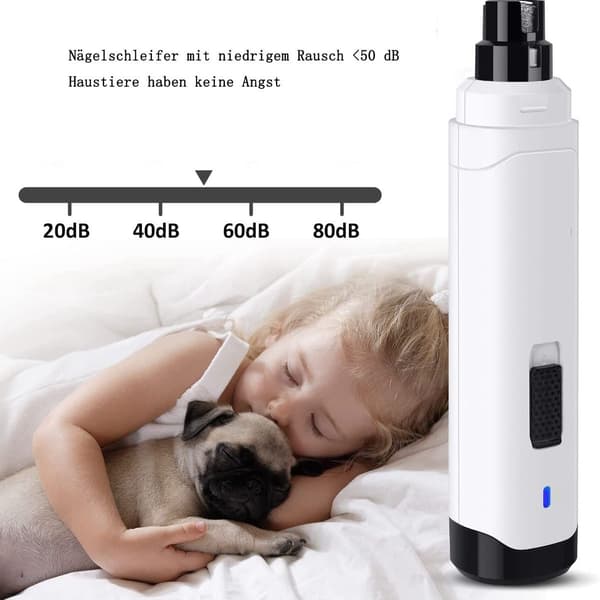 KLB Professional 2-Speed Electric Dog Nail Grinder - Improved