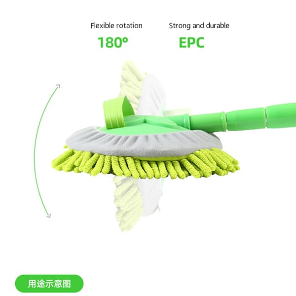 Microfiber Car Wash Brush Mop Extendable Long Handle Scratch-Free Removable and Washable Cover for Car Replace Spare Head Cover Replace Spare Head Cover