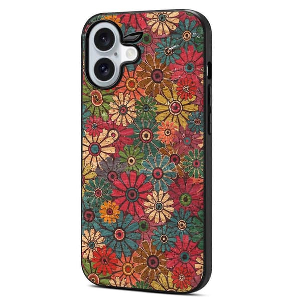 Compatible with iPhone 17 Case Floral PU Leather PC TPU Phone Cover Spring Green Spring Green
