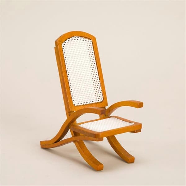 Dukkehus Lænestole Møbler Miniature Sofa Træstole DIY Tilbehør