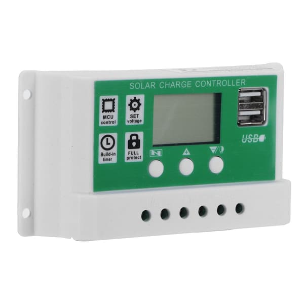 30A 12V 24V LCD Solar Charge Controller Solar Panel Battery KLB