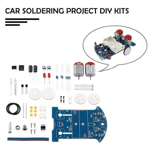 Practice Soldering, Learn Electronics, Smart Car Soldering Project, DIY Kit