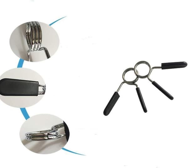 Dumbbell Bar Spring Clip, 8 pcs Spring Collar Clips