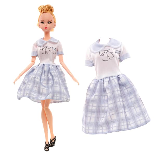 Barbie-modedragt, 10 dele, 10 dukketilbehør, til børn