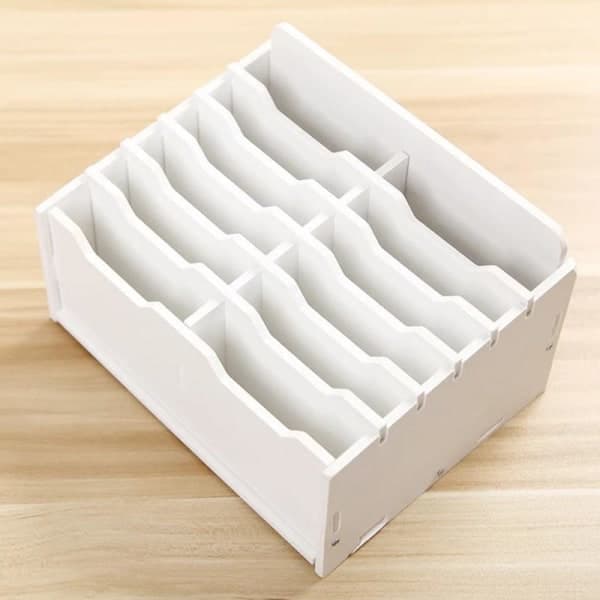 Mobilholder med 12 rom - Hvit