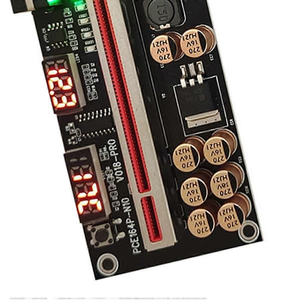 Ver018 Pro Pci-e Riser-kort Pci-e 1x til 16x Usb3.0 60cm Grafikkort-Riser med 12 Solid Kondensatorer
