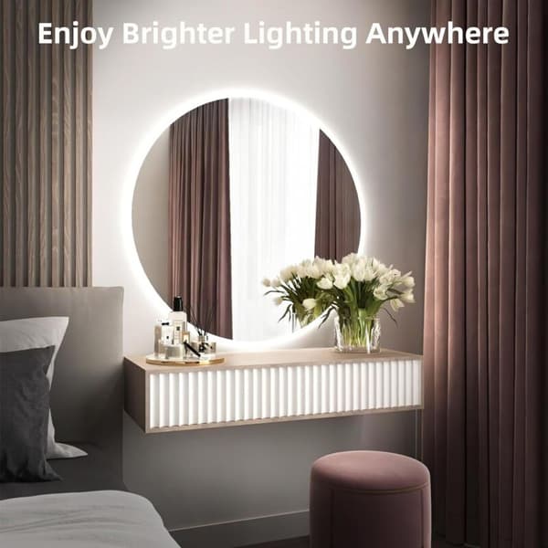 5m Neon LED-list, 12V 6000K Vit, Flexibel Vattentät Klippbar Silikonlampa för Inomhusbruk, Sovrum, DIY-skylt (Strömadapter Ingår Ej)