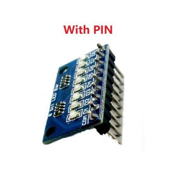 1 stk 3,3V 5V 8 Bit Blå Felles Katode LED Indikator Modul DIY Kit for NANO 4 Nodemcu V3