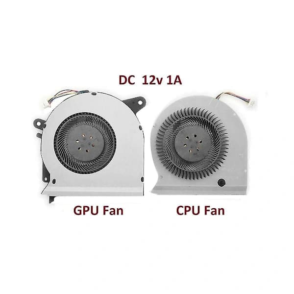 2 stk CPU + GPU køleblæser til Strix Gl503 Gl503v Gl503vd Fx503vd Fx503 12v