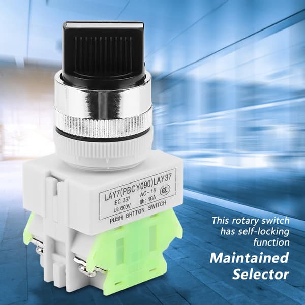 3-position Maintenance Selector Self-locking Rotary Switch LAY37-20X/31-1 Piece