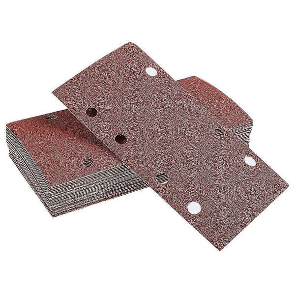 30 pcs Square Sandpaper Sanding Sheets 95x185mm Sander Hook and Loop Abrasive Tools For Wood P (tangle)