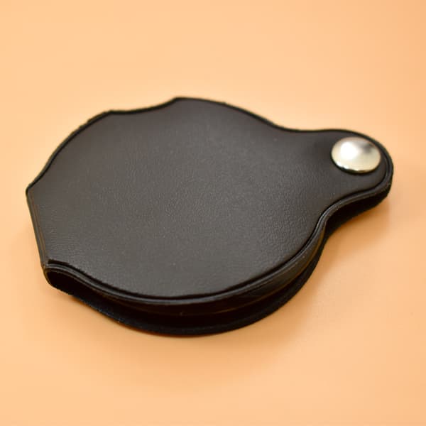 10x Pocket Magnifier Folding Reading Magnifying Glass, Portable Magnifier, with Protective Case