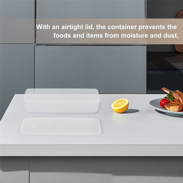 Transparent Household Noodle Storage Box Airtight Spaghetti Box Kitchen Food Fruit Container