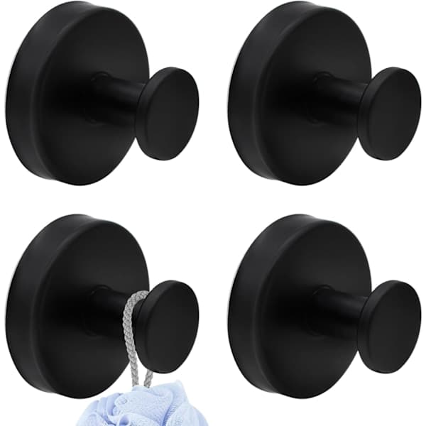 Bathroom Suction Cup Hooks, 5kg Load Capacity, Reusable Suction Cup Towel Holders, Drill-Free Wall Hooks, Strong Hook