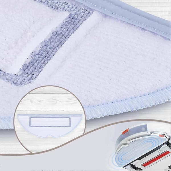 12 st Moppdukar För S7 T7s T7plus G10 Robotdammsugare Mikrofiber Vibrarise Moppduk Ersättning