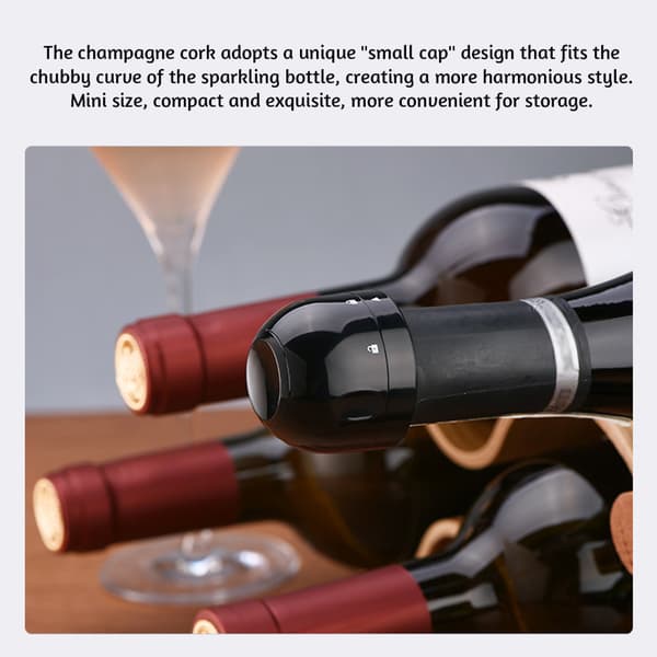 Rotating Lock Wine Stopper for Champagne/Wine Durable Keep Fresh Wine Saver Cap for Home Party Use