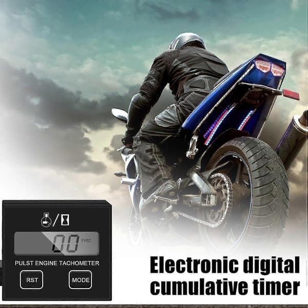 Digital Tachometer for Chainsaw, Small Inductive Tachometer, Waterproof Engine Tachometer, Tachometer for Motorcycle Lawn Mower