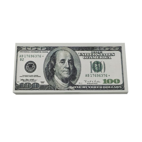 Legetøjspenge - 100 US-dollar - Pakke med 100