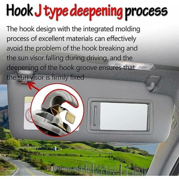 Black Sun Visor Clip for Audi A1 A3 A4 A5 Q3 Q5 8E0 857 562