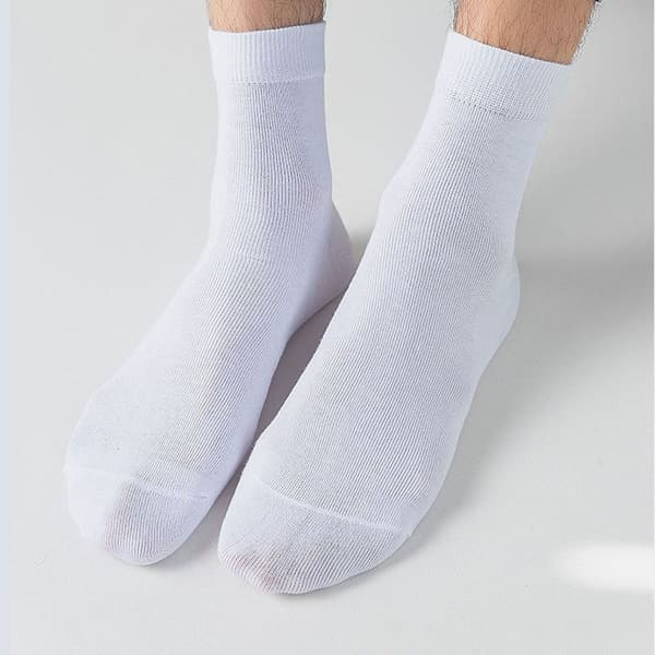 Women's Wool Hiking Socks, Warm Winter Socks, Thick Warm White, KLB