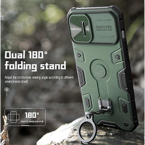 For iPhone 14 Plus NILLKIN CamShield Armor Pro Magnetic Phone Case Black