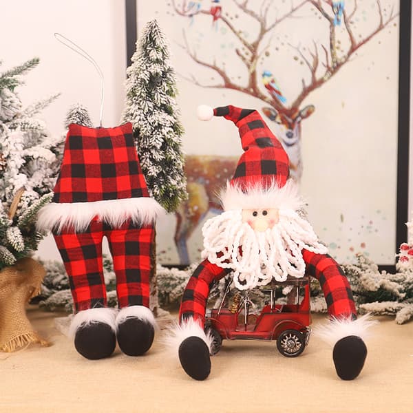 2 st julgransdekorationer, tomte, docka, tomtar, Chris