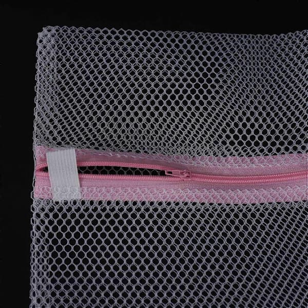 Large Mesh Laundry Bag Set, 4-Pack Durable Coarse Mesh Zippered Wash Bags for Clothes, Delicates